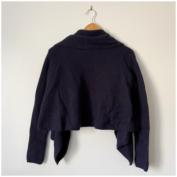 Club Monaco Wool/Cashmere Blend Cropped Open Cardigan XS - Picture 3 of 10